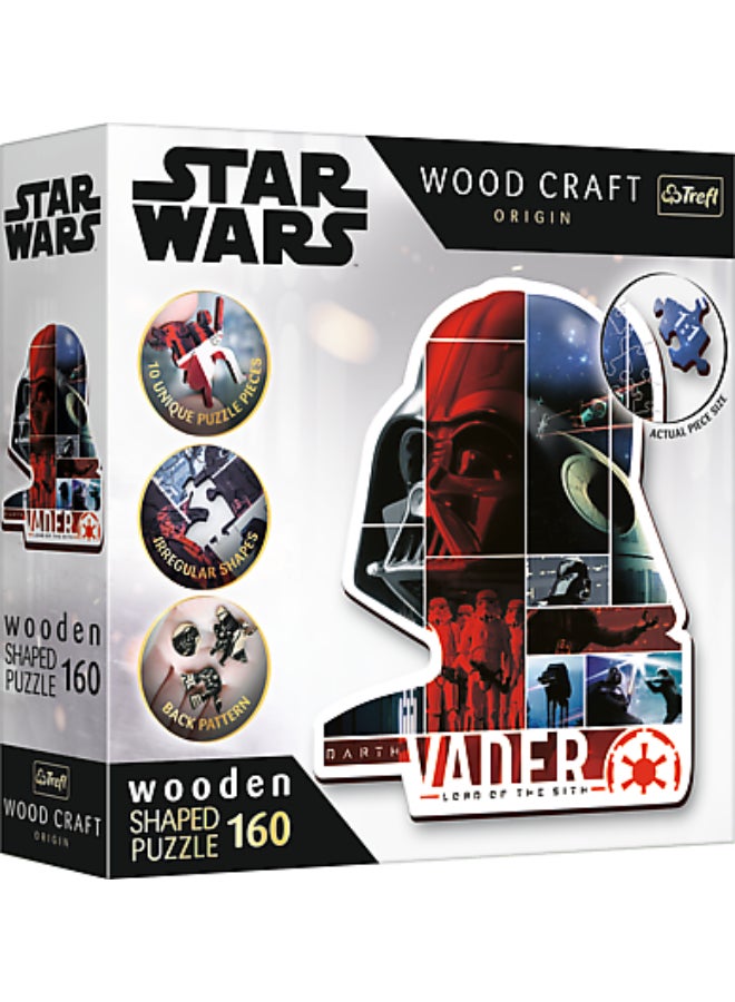 Trefl Puzzles - "160 Wooden Shaped Puzzles" - Darth Vader / Lucasfilm Star Wars FSC Mix 70% - Image 1