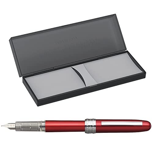 Platinum Fountain Pen, Plaisir Fine Nib, Red (PGB-1000-#70-F) - Image 3