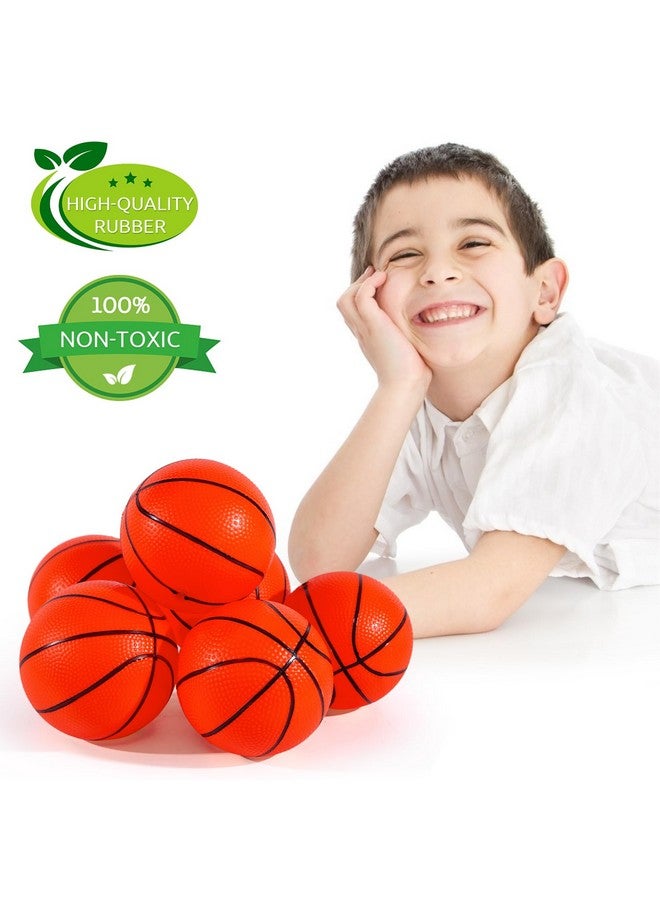 شيندل 6 قطع كرات سلة صغيرة قابلة للنفخ، كرات سلة مطاطية مع مضخة لطوق صغير فوق الباب للأطفال والكبار للعب في الأماكن المغلقة والمفتوحة، للأطفال، هدايا حفلات الكريسماس - Image 5