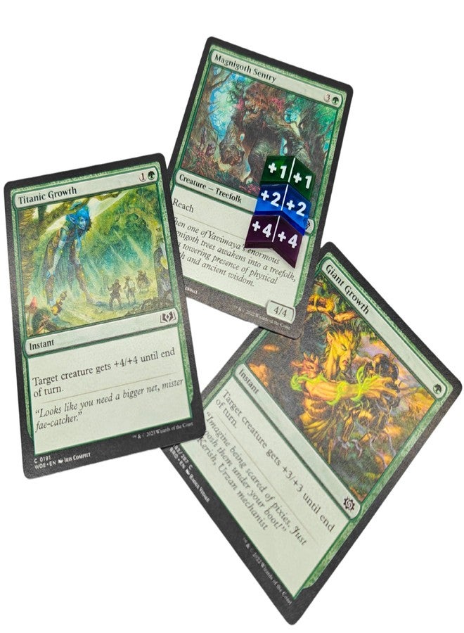 Futhark MTG Stat Counters/Buff Counters for Magic The Gathering - Set of 60 Color Coded MTG Tokens - Improved Gameplay with This Great Magic The Gathering Gift - Image 5