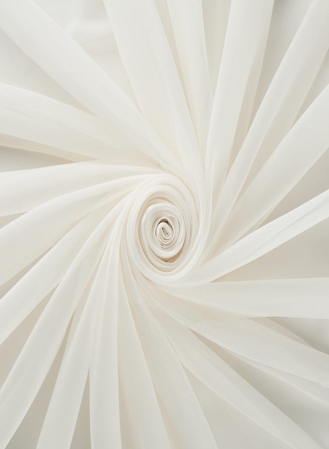 إكليبس ستارة إكليبس ليفيا الشفافة ذات الحلقات المعدنية، مقاس 54 × 84 بوصة، لون عاجي - Image 4