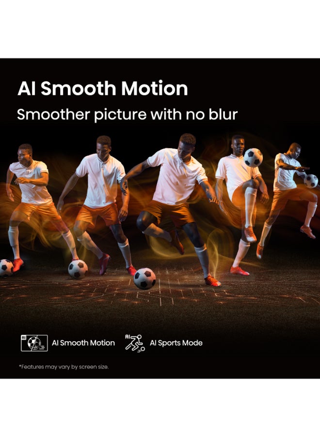 هايسنس تلفاز هاي سينس 55 بوصة ذكي UHD 4K E6Q - رؤية دولبي، معزز 4K بالذكاء الاصطناعي، ألعاب بدولبي، حركة سلسة مع MEMC، وضع الرياضة بالذكاء الاصطناعي، التحكم الصوتي، مشاركة إلى التلفاز، يوتيوب، نتفليكس، ديزني+، شاهد 55E6Q (نسخة الإمارات 2025) - Image 5