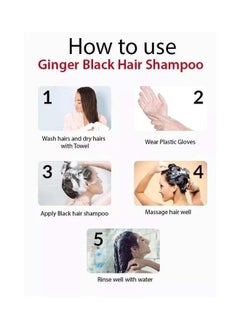 MOKERU Natural Ginger Black Hair Dye Shampoo 500ml  - Image 3