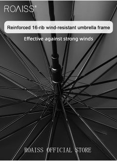 roaiss Unisex Multifunctional Fully Automatic Umbrella with Water Repellent Coating and UV Blocking Black Vinyl Coating 16 Rib Reinforced Umbrella Frame with Gradient Color Canopy  - Image 5