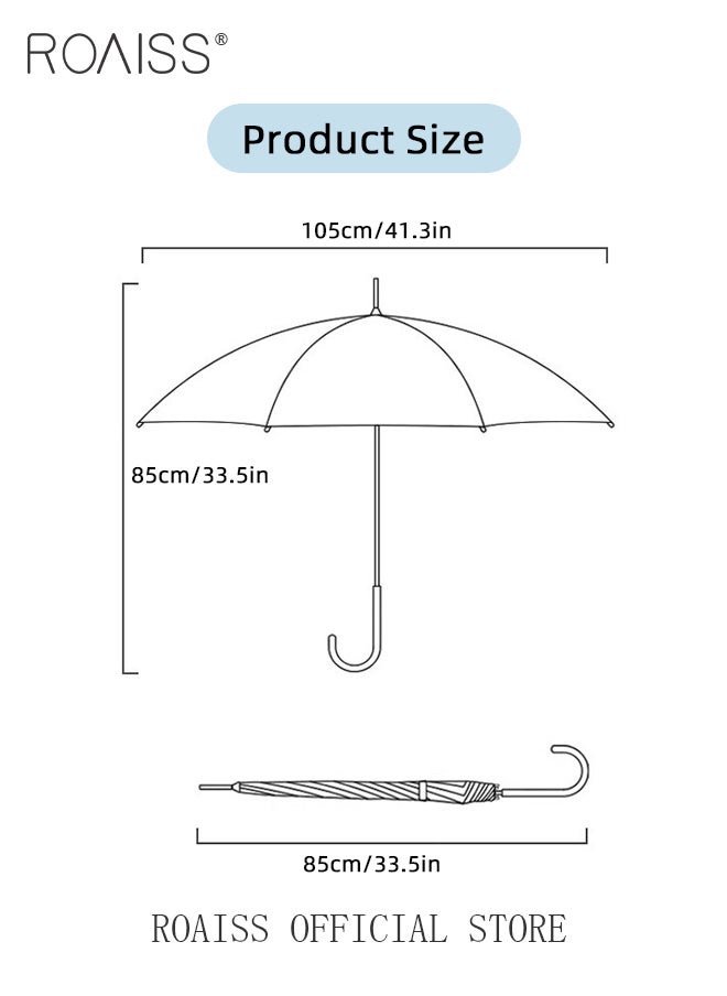 roaiss - Unisex Multifunctional Fully Automatic Umbrella with Water Repellent Coating and UV Blocking Black Vinyl Coating 16 Rib Reinforced Umbrella Frame with Gradient Color Canopy - Image 1
