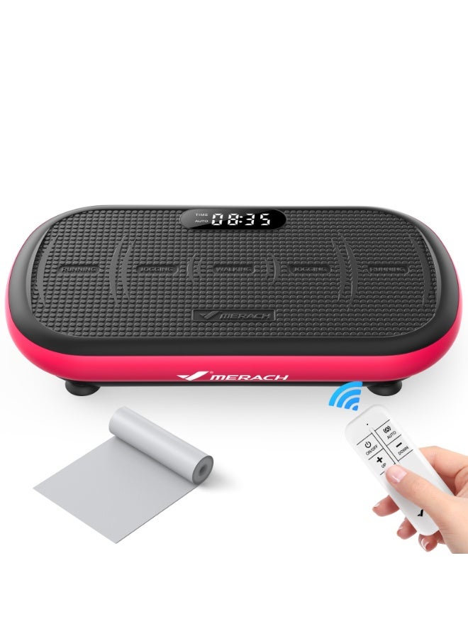 MERACH Vibration Plate Exercise Machine for Weight Loss, Body Vibration Plate with 200KG Capacity, Bluetooth & Silicone Pedal, Helps Stimulate Deep Fat, Supports Lymphatic Drainage and Weight Loss - Image 1