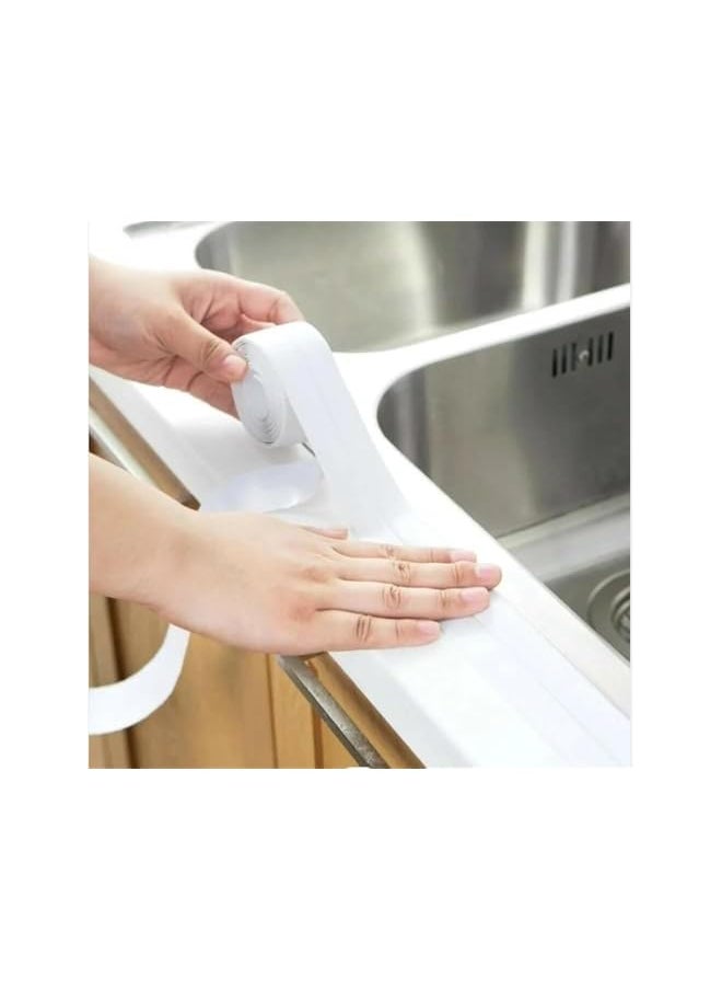 PROMASS - promass 3.2m Bathroom Kitchen Shower water proof mould proof tape Sink Bath Sealing Strip Tape Self adhesive Waterproof Plaster - Image 1