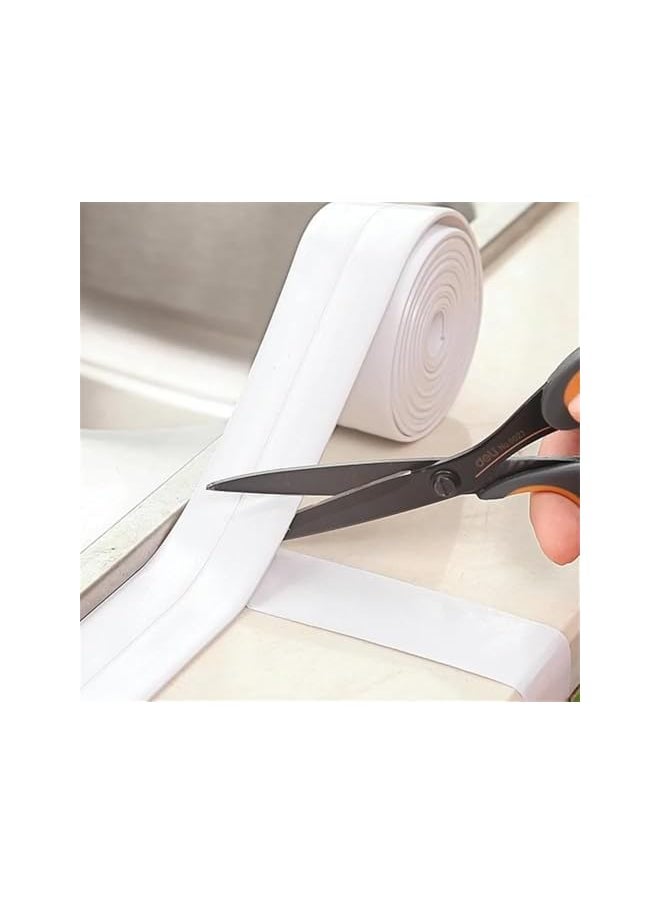 PROMASS - promass 3.2m Bathroom Kitchen Shower water proof mould proof tape Sink Bath Sealing Strip Tape Self adhesive Waterproof Plaster - Image 1
