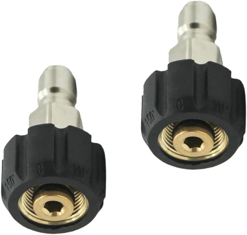 klarako 2pc Pressure Washer Quick Release M22/14 Coupling 1/4 Male Probe Connector, Durable and Easy to use - Image 4