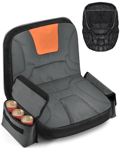 PACETAP Tractor Seat Cover with Drink Pouch, Heavy Duty 600D Oxford Waterproof Riding Lawn Mower Seat Cover Fits Kubota, for Cub Cadet, for Ford, for Mahindra, for Husqvarna (Medium) - Image 1