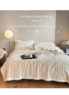 ممم الرئيسية بطانية ناعمة ورقيقة قابلة للعكس من الفرو الصناعي من MMM HOME مقاس كينج (200×230 سم)  - Image 2