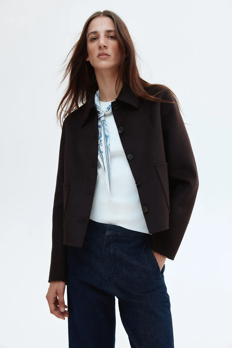 H&M Handmade wool-blend jacket