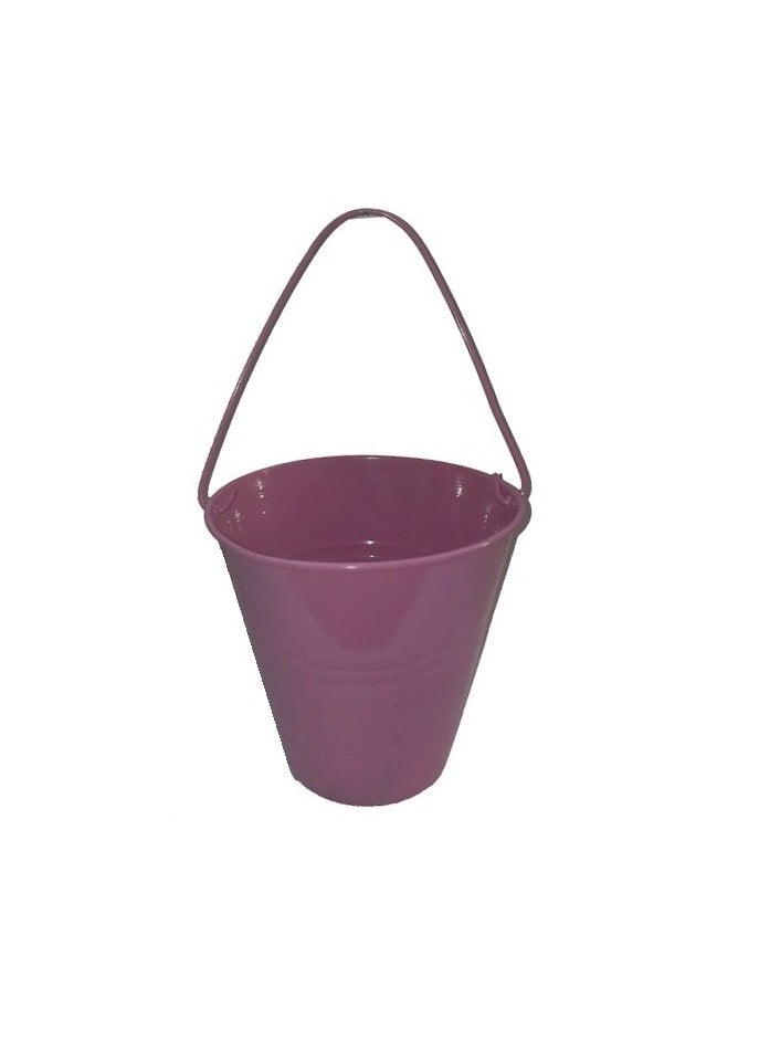 Vota Grills Lilys Garden Elegant Metal Decorative Bucket, Size 4  - Image 1