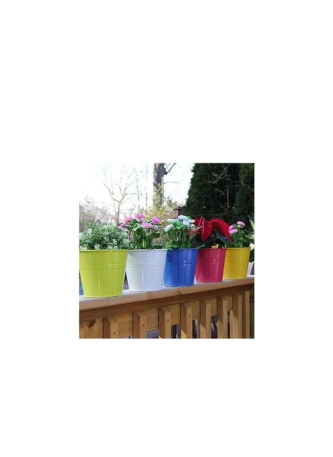 Vota Grills Lilys Garden Elegant Metal Decorative Bucket, Size 4  - Image 2