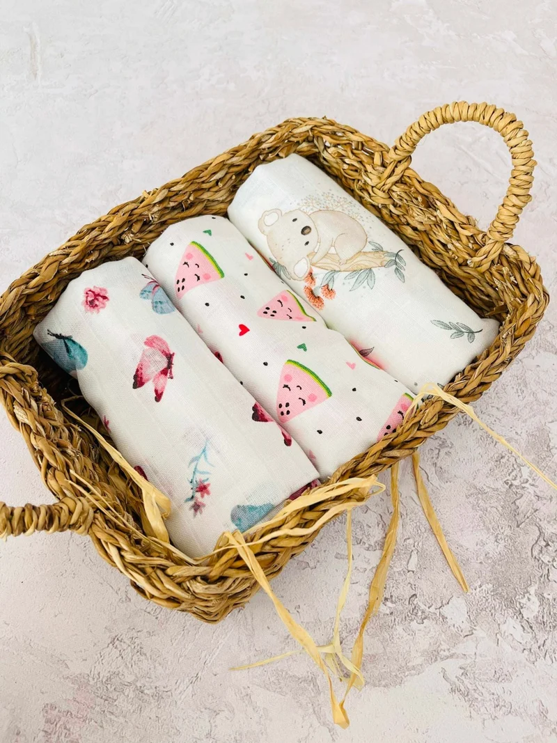 juniperus 3 Multi-Purpose Muslin Cloth Cover Blanket
