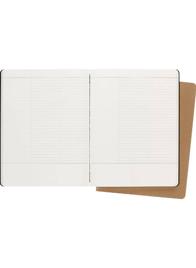 MOLESKINE Subject Cahier Journal XL Size Black Kraft Brown Covers 64 Pages - Image 3