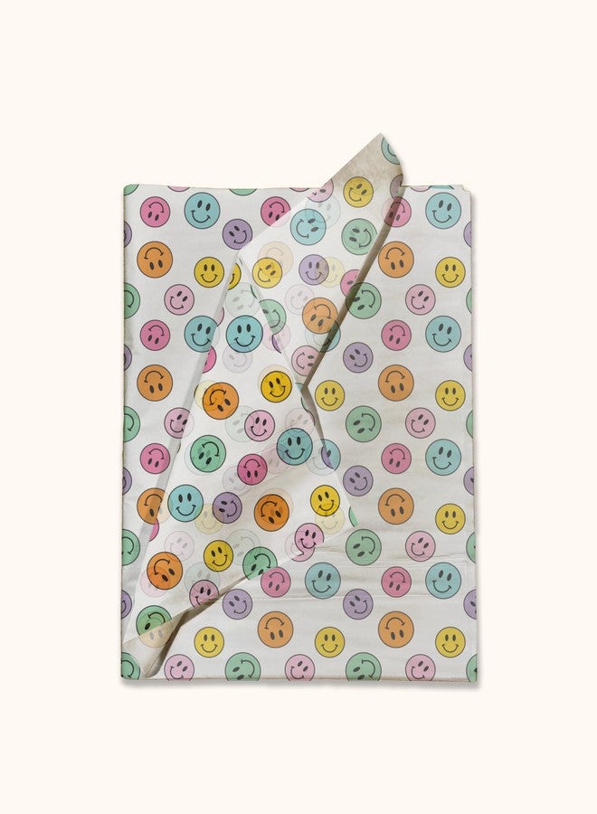 Pro Supply Global Smiley Faces Printed Tissue Paper for Gift Bags or Boxes and Wrapping - Colorful Bulk Decorative Art Tissue Paper for Packaging and Gifting | 24 Sheets 20" x 30" - Image 2