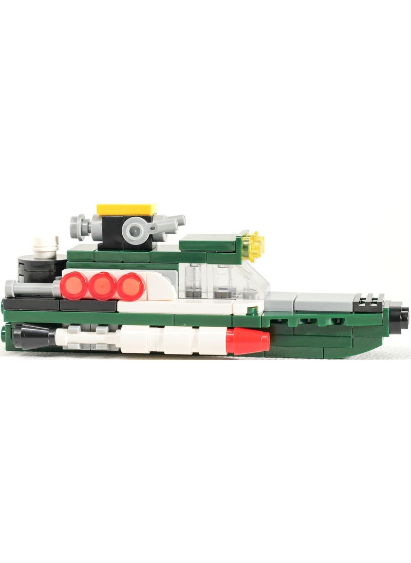 Blocky Blocks Building bricks toy with jelly beans candy (06 Torepedo Boat)  - Image 3