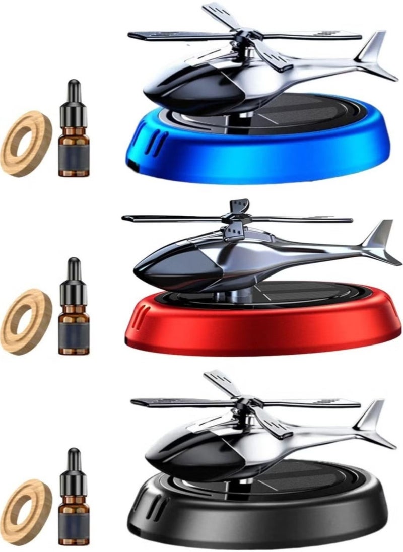 JAJEEK Solar-Powered Helicopter Car Air Freshener – Rotating Aromatherapy Diffuser, Aviation Alloy Design, Eco-Friendly & Stylish for Car & Home - Image 4