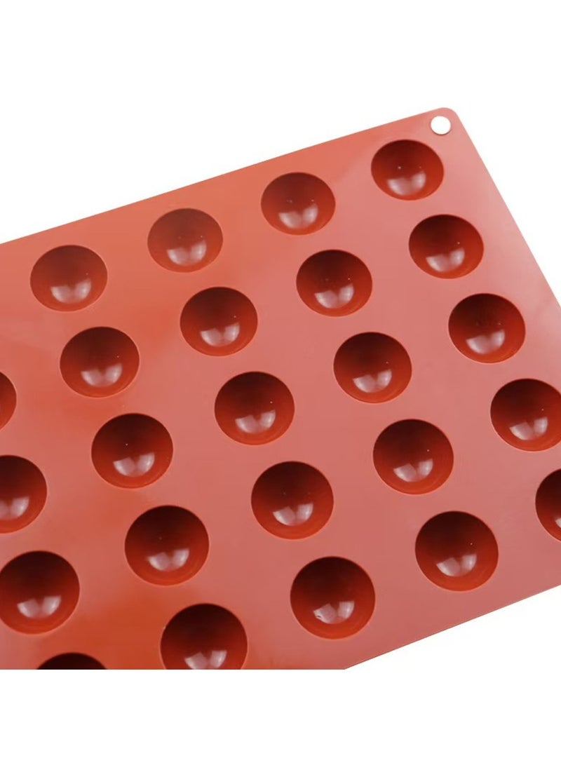 35 تجويف القالب سيليكون الكرة الصغيرة المستخدمة في الخبز نصف الكرة قوالب الشوكولاته الساخنة المقذوفات الكاكاو قبة موس الجليد صنع أداة - Image 5