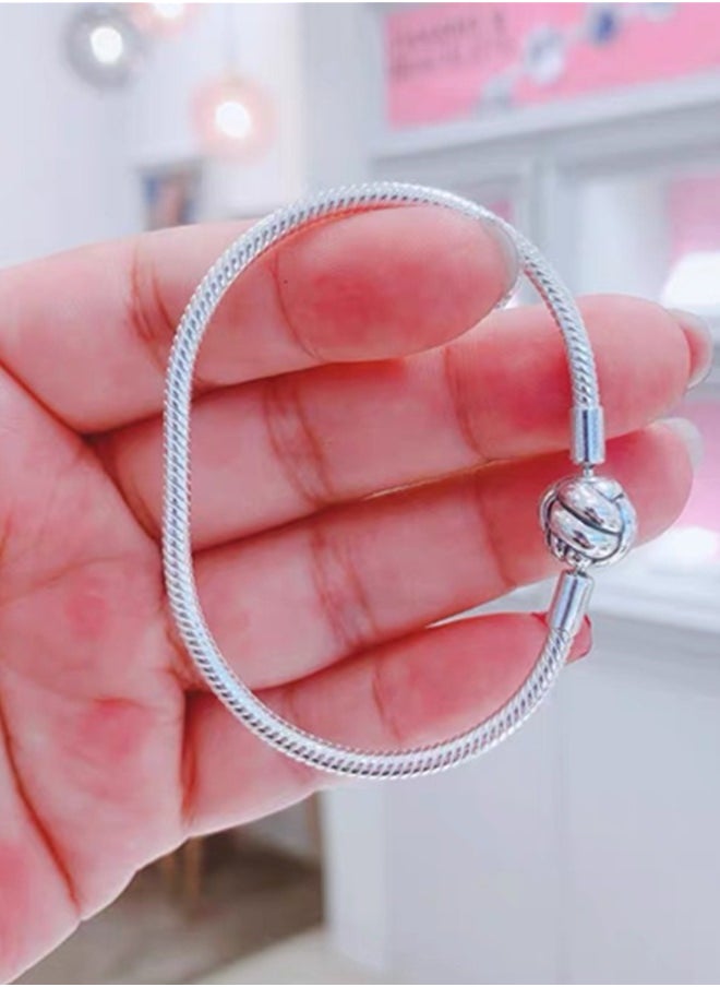 PANDORA - Pandora Moments concentric knot snake bone chain bracelet - Image 1
