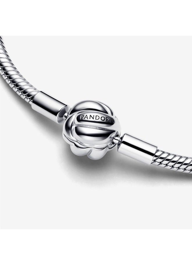 PANDORA - Pandora Moments concentric knot snake bone chain bracelet - Image 1
