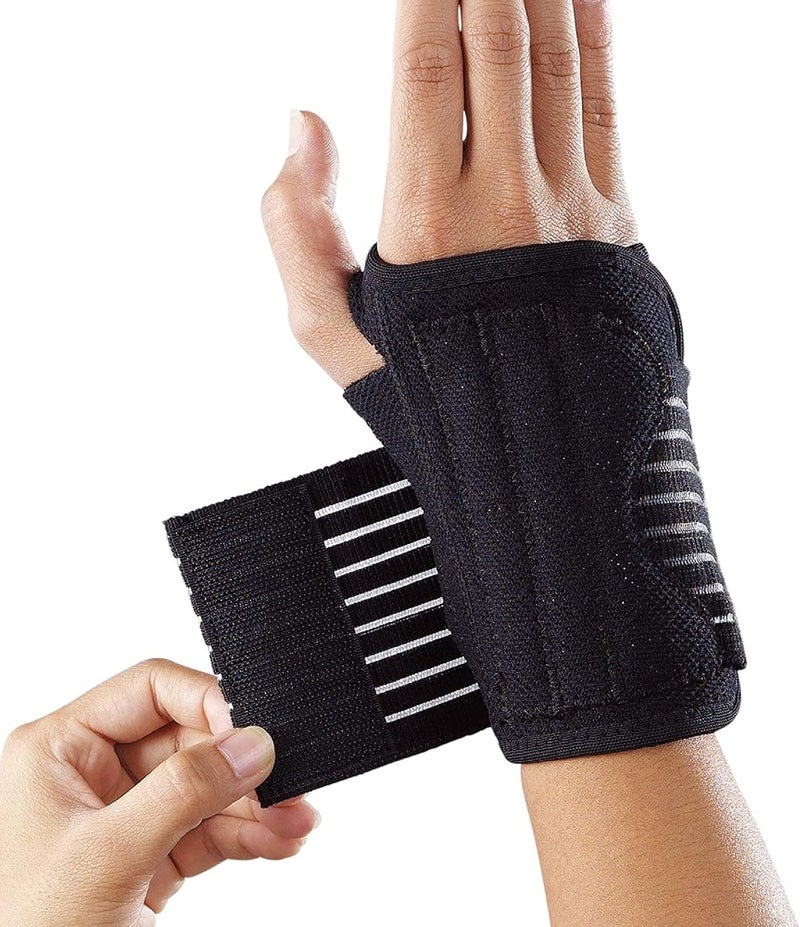 LP Support 552 Left Hand Wrist Support, Black - Image 1