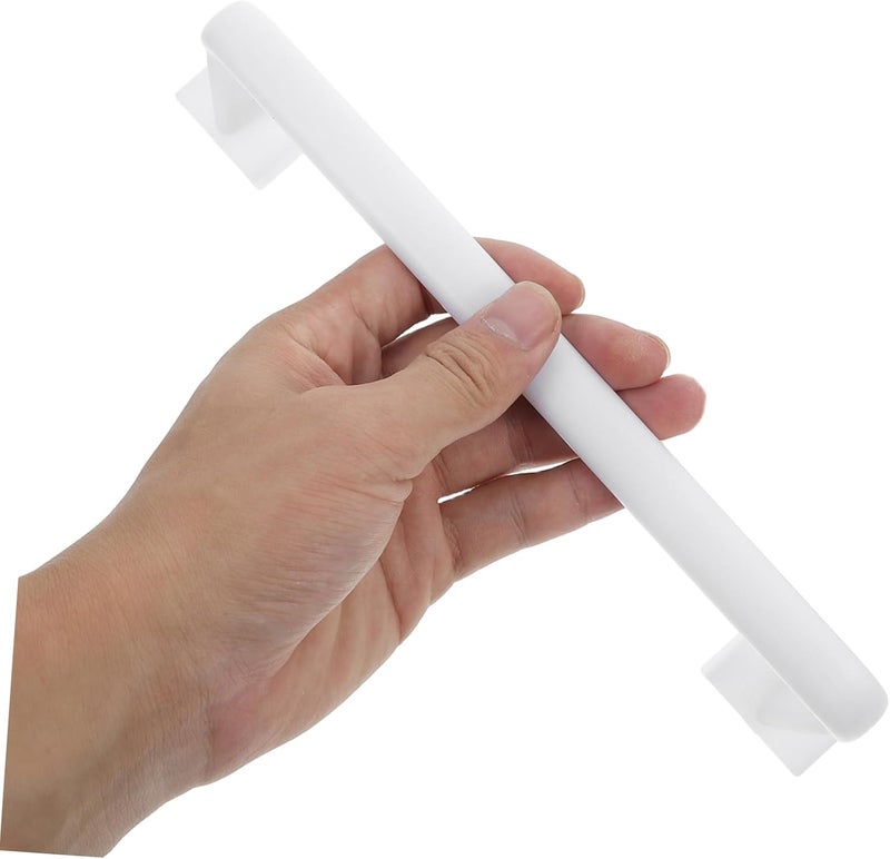 Luxshiny 2Pcs No Drill Adhesive Towel Bar Rack Space Saving Design for Bathroom Kitchen White Easy Installation Multifunctional Hand Towel Holder for Home Organization - Image 5