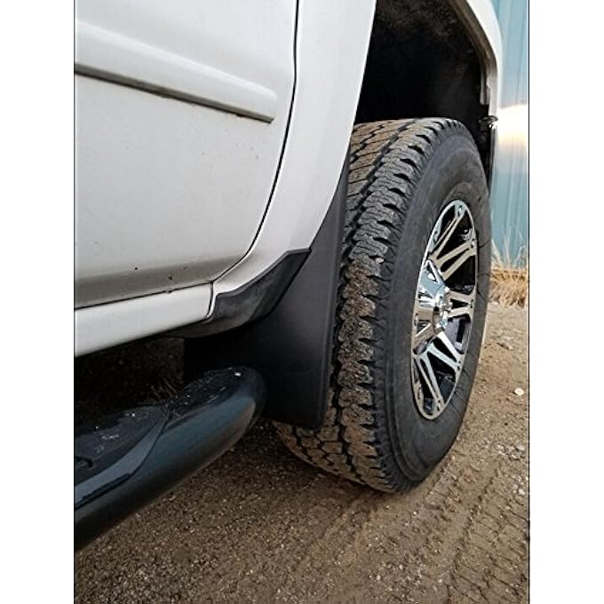 ريحني 20142018 شيفروليه سيلفرادو 1500 و 20152018 2500 3500 تركيب مخصص بدون فتحات طين، واقيات طينية من الفلور، واقيات رشاش، أطقم مصبوبة من 4 قطع، ليست ل GMC Sierra - Image 4