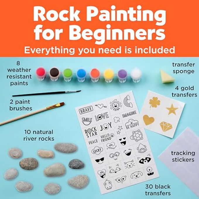 Creativity for Kids Rock Painting Kit Hide and Seek Rock Kit, Arts and Crafts for Kids, Gifts for Kids (Ages 6+) - Image 5