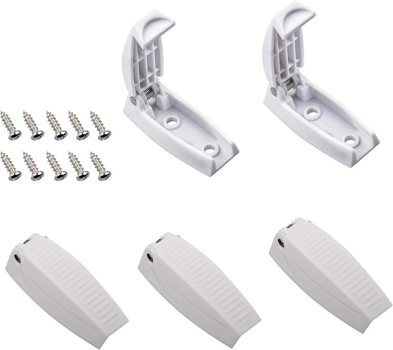 RVGUARD RV Door Holder - 5Pcs White Camper Door Holder - Image 1