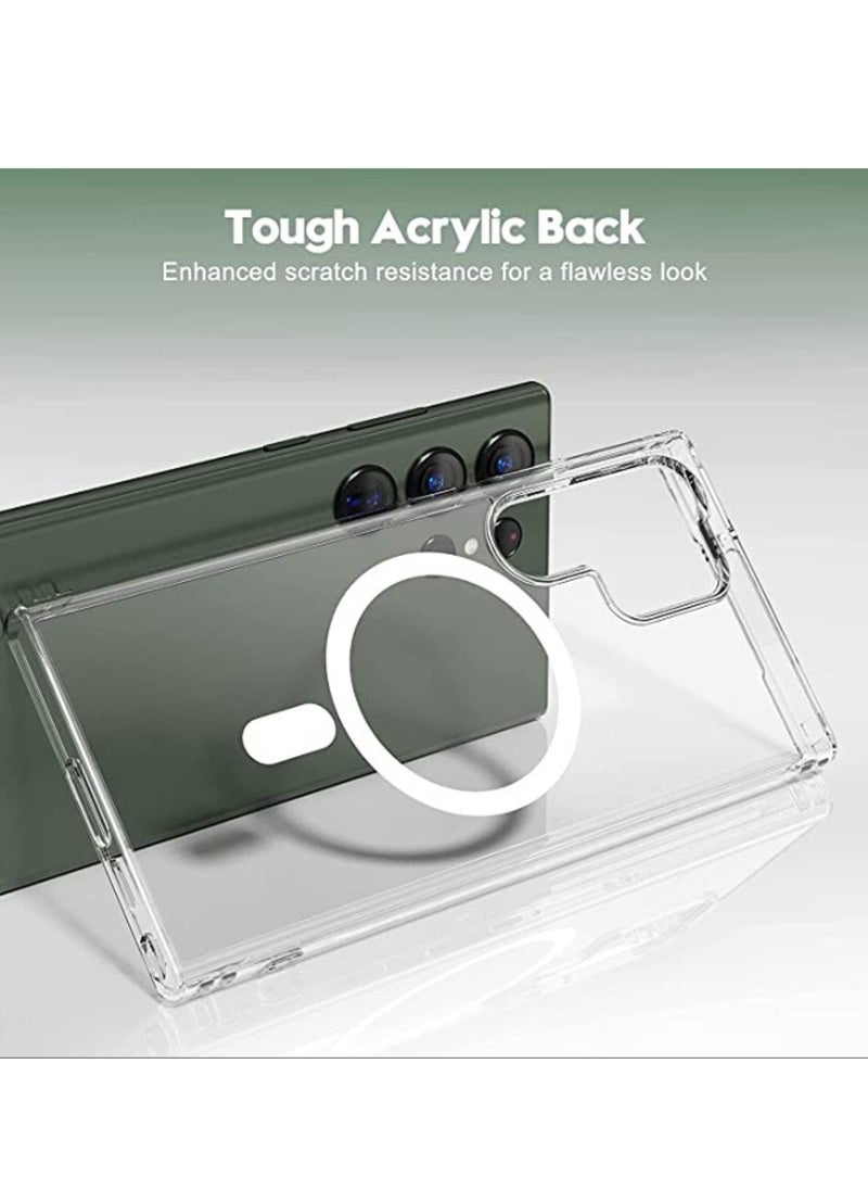 Raxoom Compatible with Samsung Galaxy S23 Ultra Case 6.8-Inch (2023) Slim Fit,Anti Yellowing-Resistant Anti-Scratch Hard Back Crystal-Clear Cover - Image 3