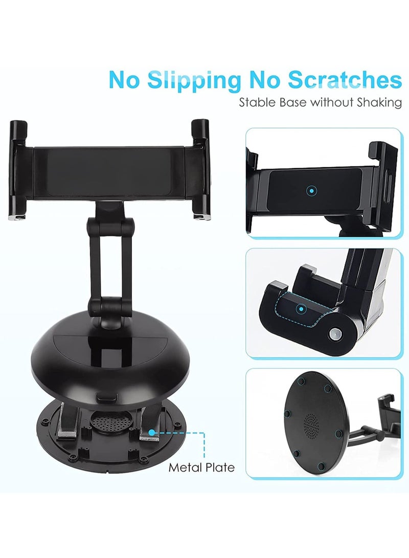 ELTRAZONE Tablet Holder Stand, Angle Height Adjustable Phone and Tablet Stand for Desk with Speaker, Thick Case Friendly iPad Holder Stand Compatible with (5"-11") - Image 5