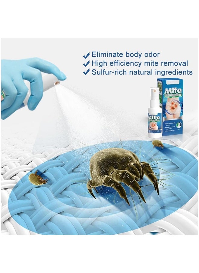 Generic - Mite Elimination Spray 30ml Indoor Cleaning Spray for Dust Mite Removal, Effective Anti-Itch Solution for Body Irritation, Bedroom & Home Treatment for Sofas, Bedding, and Fabrics - Image 1