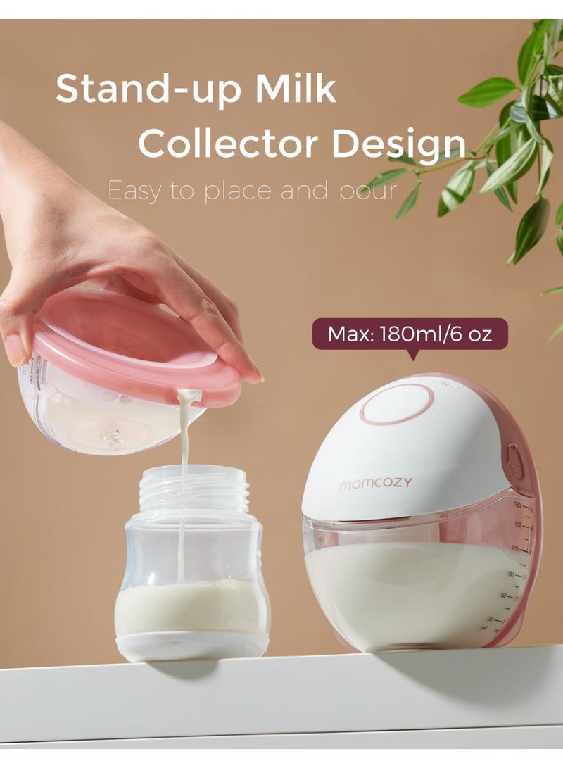 Momcozy Breast Pump Hands-Free Mobile Style M6, DoubleFit Flange More Fit & Discreet with 3 Modes & 9 Levels, 24mm - Image 5