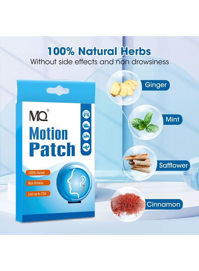 MQ Motion Sickness Patch,50 Count,Non Drowsy Sea Sickness Patches Behind Ear for Cruise Ship Travel, Waterproof Car Sick Patches Fast Acting & Long Last 72H - Image 4