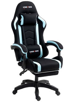 VINNYSEN Gaming Chair Computer Chair Ergonomic High Back Fabric Gaming Chair Tilt and Height Adjustable Computer Chair with Neck and Massaging Lumbar Support for Office or Gaming  - Image 1