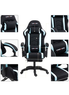 Gaming Chair Computer Chair Ergonomic High Back Fabric Gaming Chair Tilt and Height Adjustable Computer Chair with Neck and Massaging Lumbar Support for Office or Gaming - pzsku/Z3F1B2A21A43F2F4959A3Z/45/_/1739858607/e00f2600-da45-4a27-9e6a-2cd7456ac487