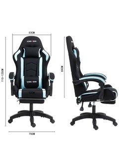VINNYSEN Gaming Chair Computer Chair Ergonomic High Back Fabric Gaming Chair Tilt and Height Adjustable Computer Chair with Neck and Massaging Lumbar Support for Office or Gaming  - Image 3