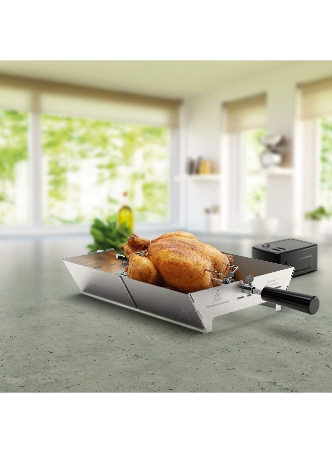 فيليبس ملحق شواية دوارة بدون دخان من فيليبس للأجهزة المنزلية HD6971/00، مصنوع من الفولاذ المقاوم للصدأ - Image 2