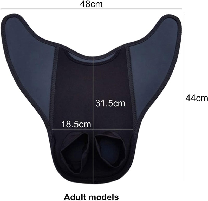 Single flipper, adult double flipper, mermaid one-piece flipper diving and swimming equipment - Image 4