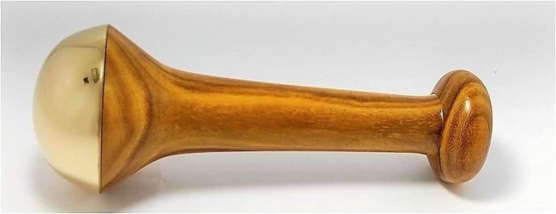 كوب فاتي طبيعي من كانسا برونزي مع عصا كانسا لجهاز تدليك القدمين والجسم صغير 45 سم مجموعة تدليك القدمين البرونزية مع مقبض خشبي للتخلص من السموم والاسترخاء العميق - Image 5