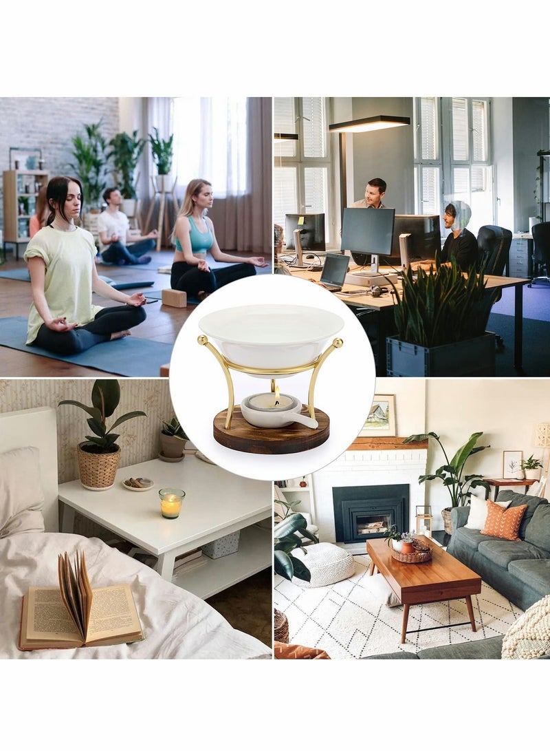 Essential Oil Burner with Ceramic Bowl - Image 3