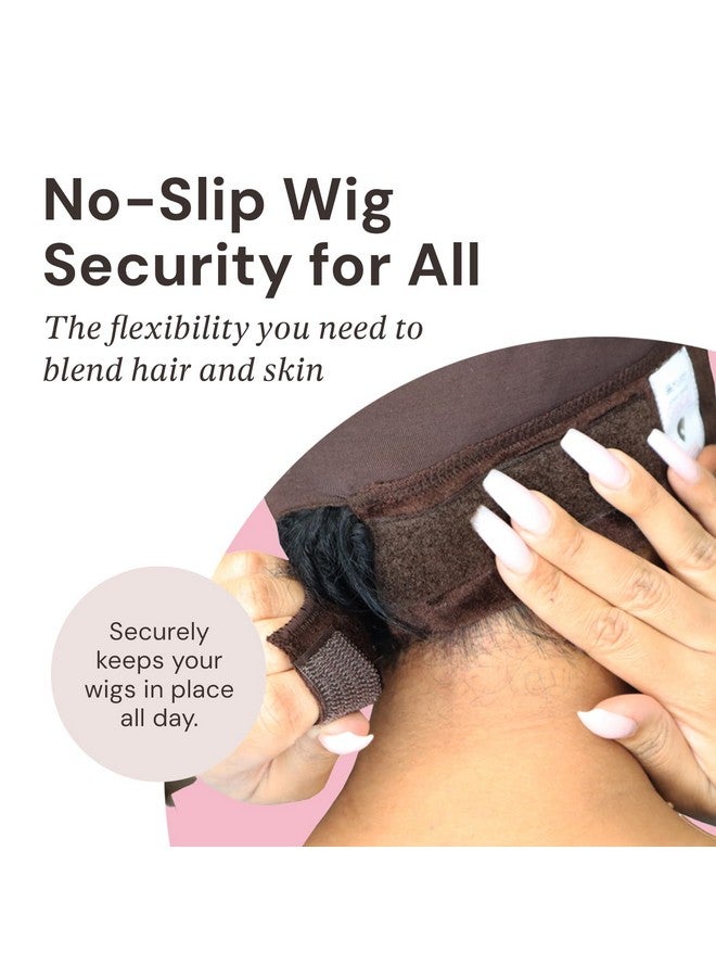 MILANO COLLECTION Ultimate Comfort GripCap, All-In-One Under Wig Cap for Women, Comfort Anti Slip Wig Band With Adjustable Closure, Brown, 1 Pack - Image 5