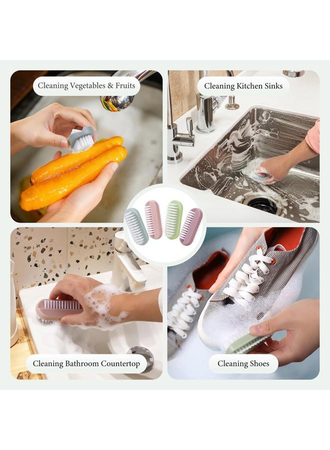 Larbois Nail Brush for Cleaning Fingernails, Larbois Deep Cleaning Fingernail Brush Two Sided Hand Fingernail Scrub Brush for Cleaning Nail Scrubber Brush Heavy Duty Foot Brush for Men Women Toes 4 PCS - Image 5