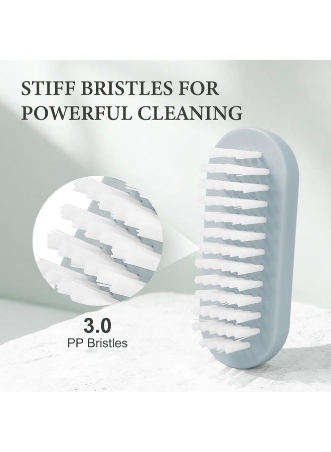 Larbois Nail Brush for Cleaning Fingernails, Larbois Deep Cleaning Fingernail Brush Two Sided Hand Fingernail Scrub Brush for Cleaning Nail Scrubber Brush Heavy Duty Foot Brush for Men Women Toes 4 PCS - Image 2