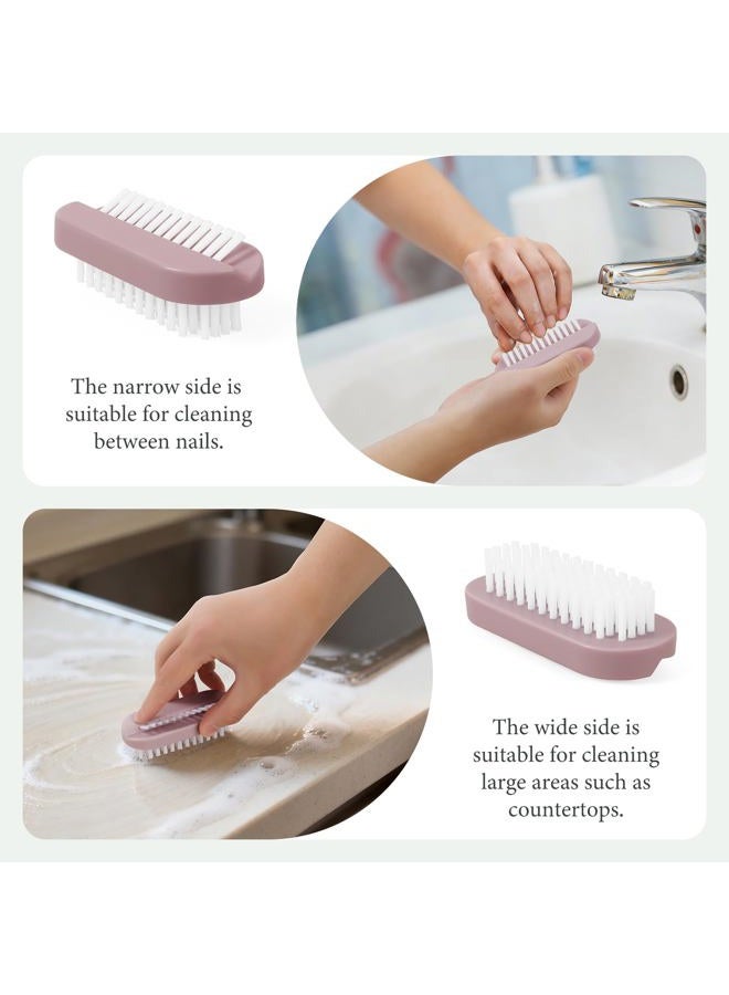 Larbois Nail Brush for Cleaning Fingernails, Larbois Deep Cleaning Fingernail Brush Two Sided Hand Fingernail Scrub Brush for Cleaning Nail Scrubber Brush Heavy Duty Foot Brush for Men Women Toes 4 PCS - Image 3