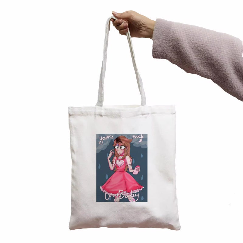 Melanie Martinez Women'S Bag Harajuku Gothic Canvas Bag Cartoon Fashion Large Capacity Shopping Bag - Image 3