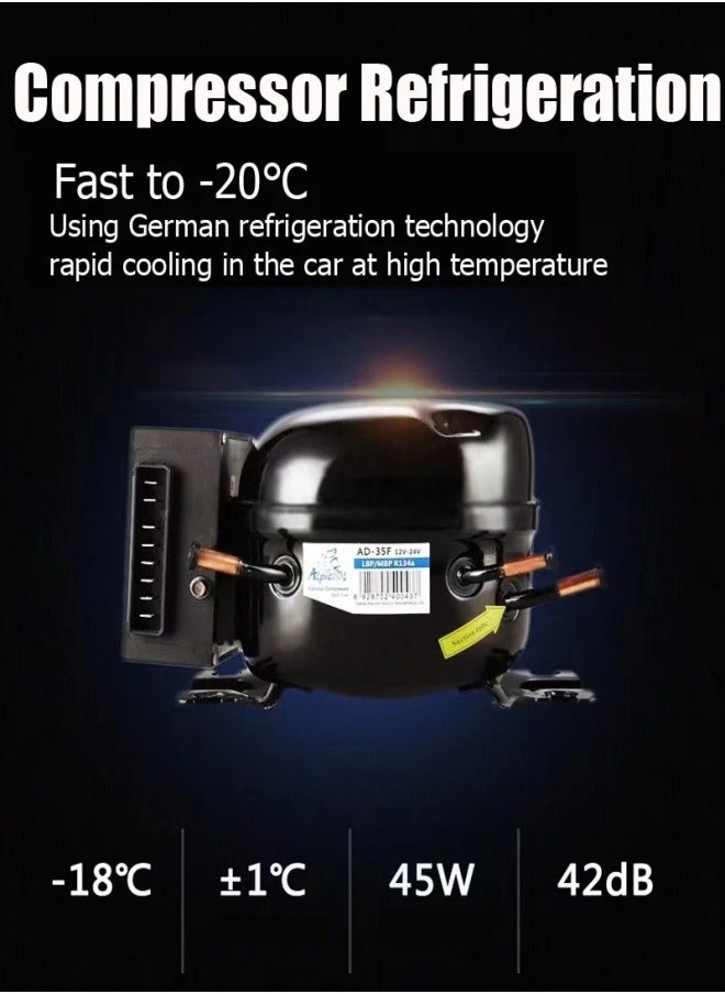 Alpicool - 15L Car Refrigerator Freezer Icebox Cooler Auto Fridge Compressor BT Connected App Control - Image 1