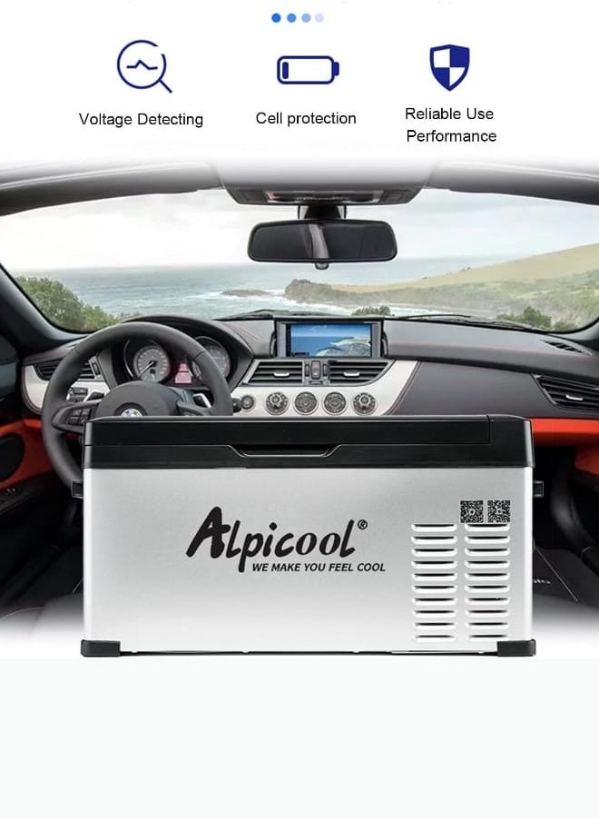Alpicool - 15L Car Refrigerator Freezer Icebox Cooler Auto Fridge Compressor BT Connected App Control - Image 1